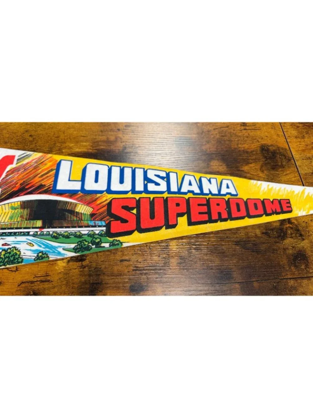 Vintage 1971 Louisiana Superdome pennant